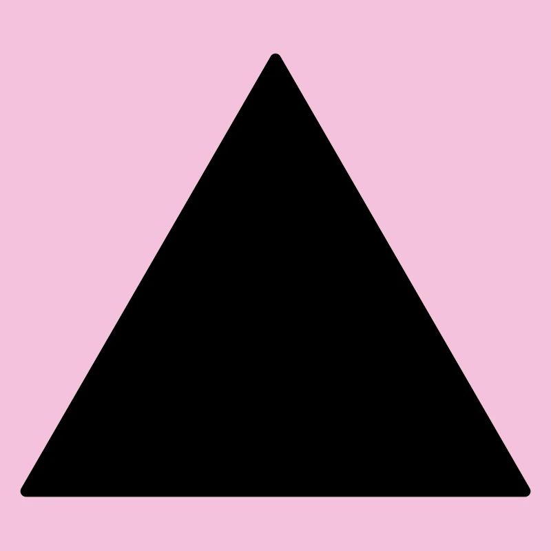 Symbol triangle equilateral black