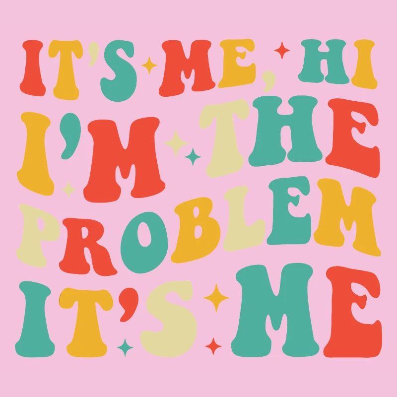 Bright Retro Typography Confession
