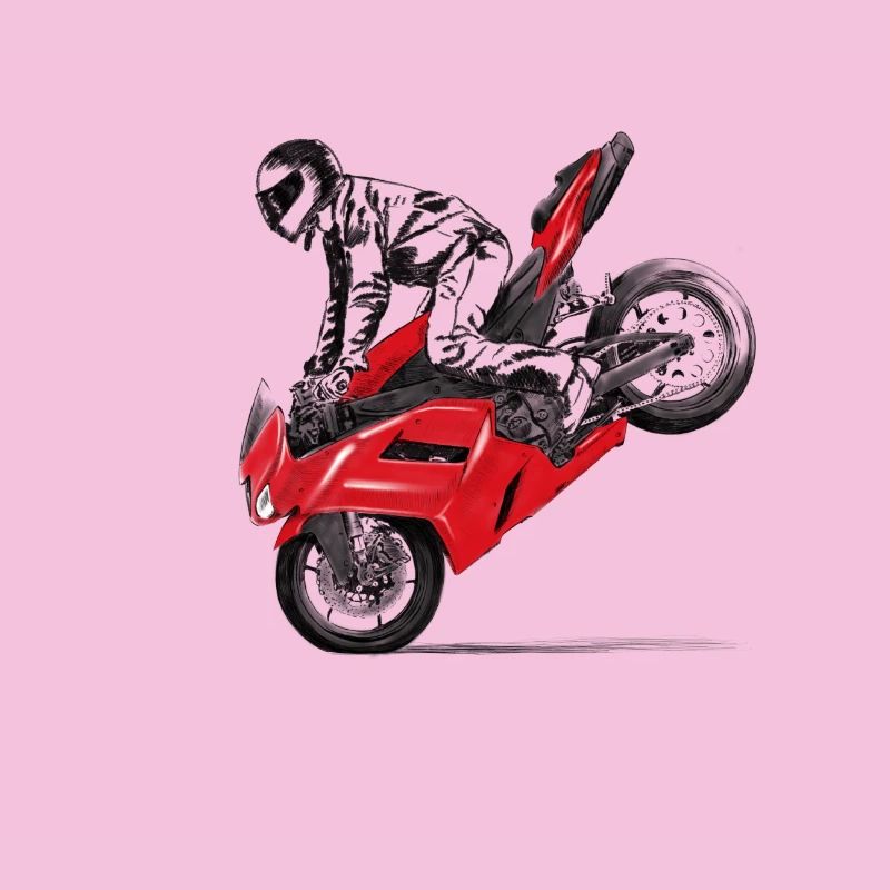 Motorrad Trick