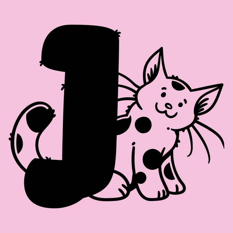 Katze Buchstabe J