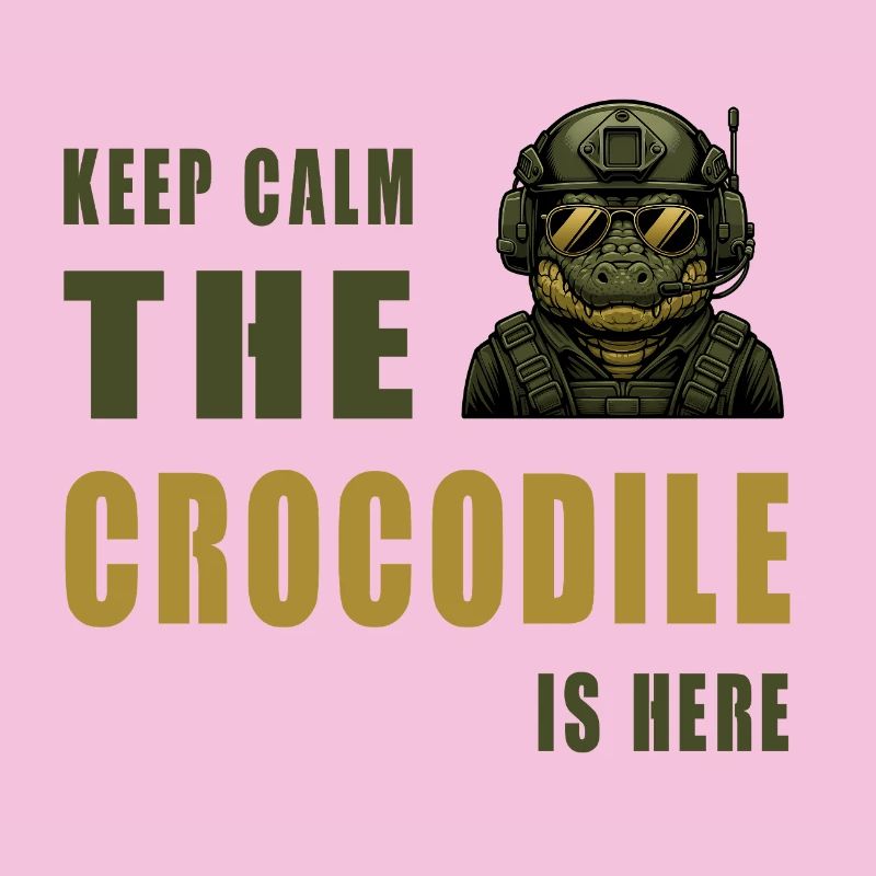 Crocodile in Action – Keep Calm