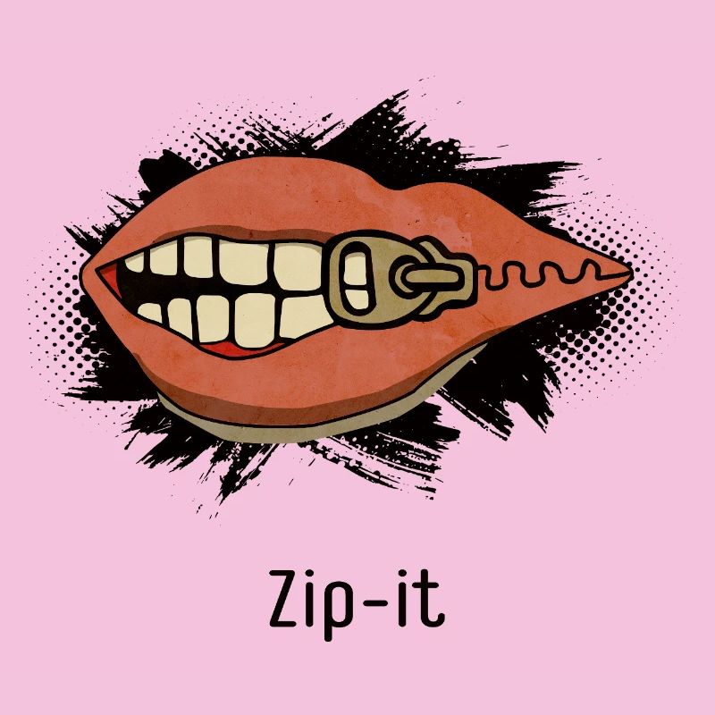 Zip it – Freches Statement im Pop-Art Look