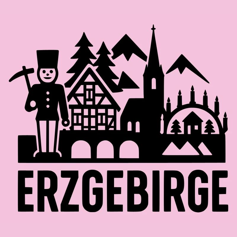 Erzgebirge typisch Silhouette
