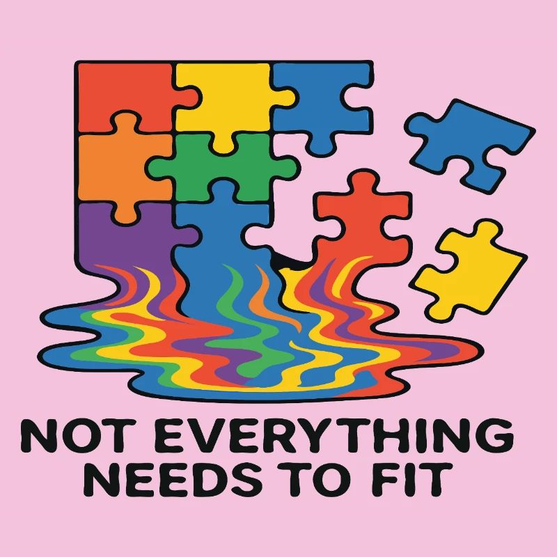 Not Everything Fits Rainbow Puzzle