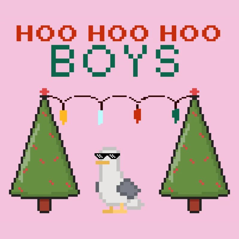 Pixel Seagull Les Garçons de Noël