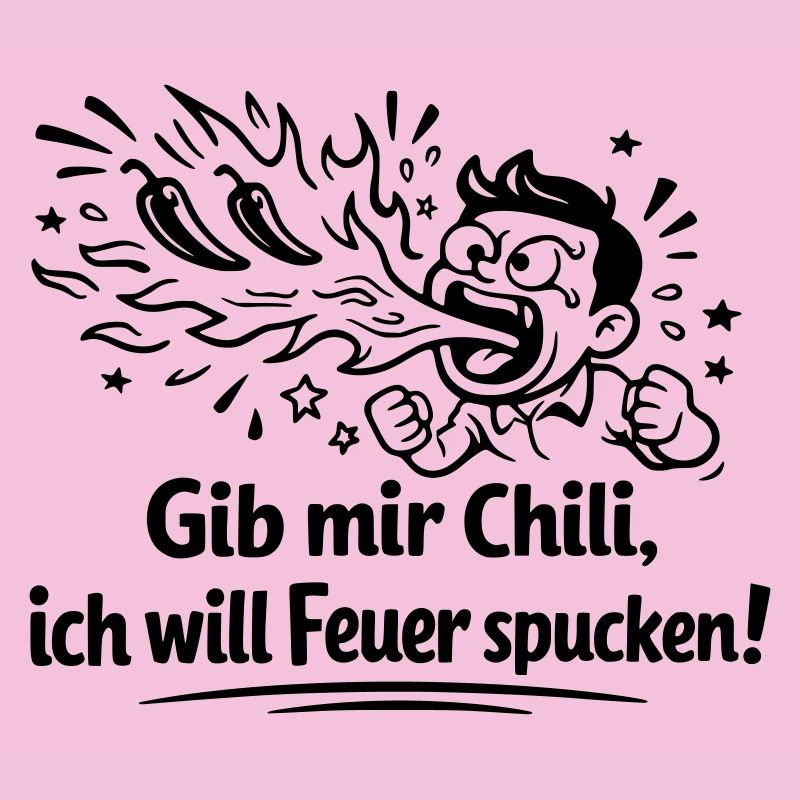 Cracher du feu Mangeant du chili