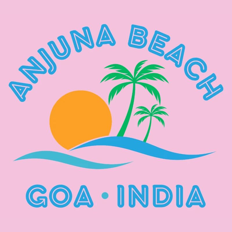Plage d’Anjuna Goa Coucher de soleil