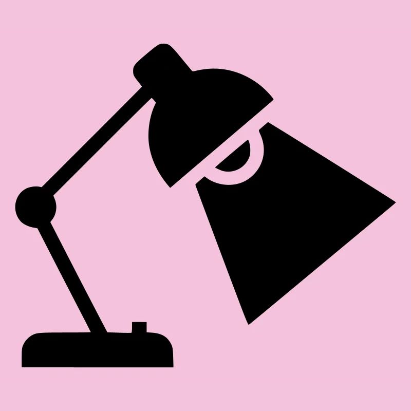 Silhouette de lampe de bureau