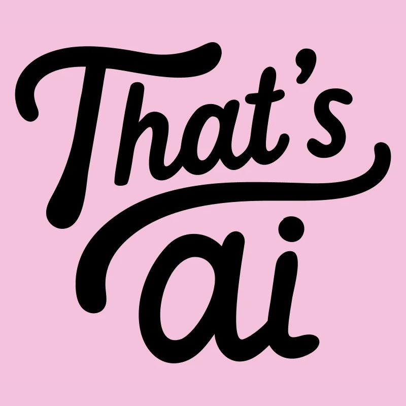 « C’est de l’IA » Typographie manuscrite