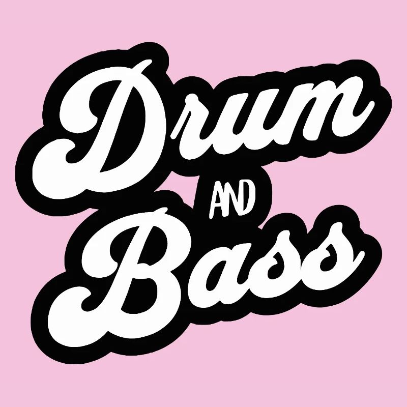 Drum and Bass Script Logo