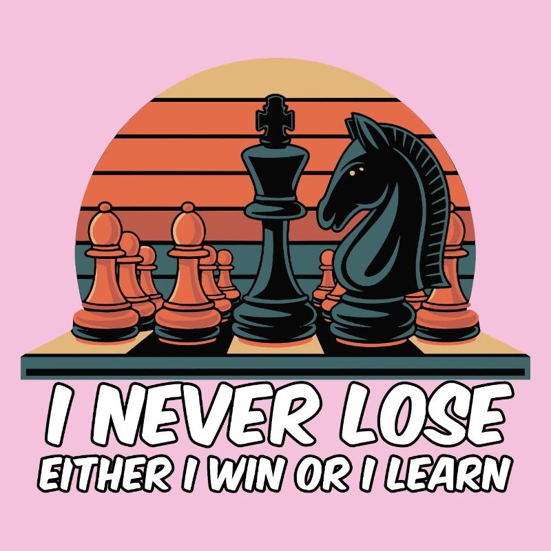 Chess Saying - I Never Lose