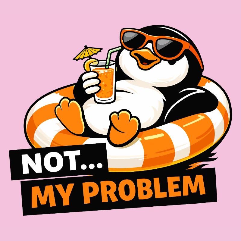 Not My Problem Penguin Chill