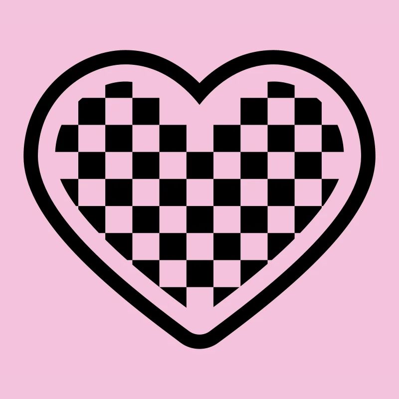 checkerboard heart