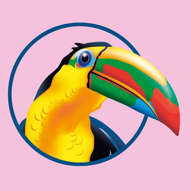 Explosion des couleurs du toucan tropical
