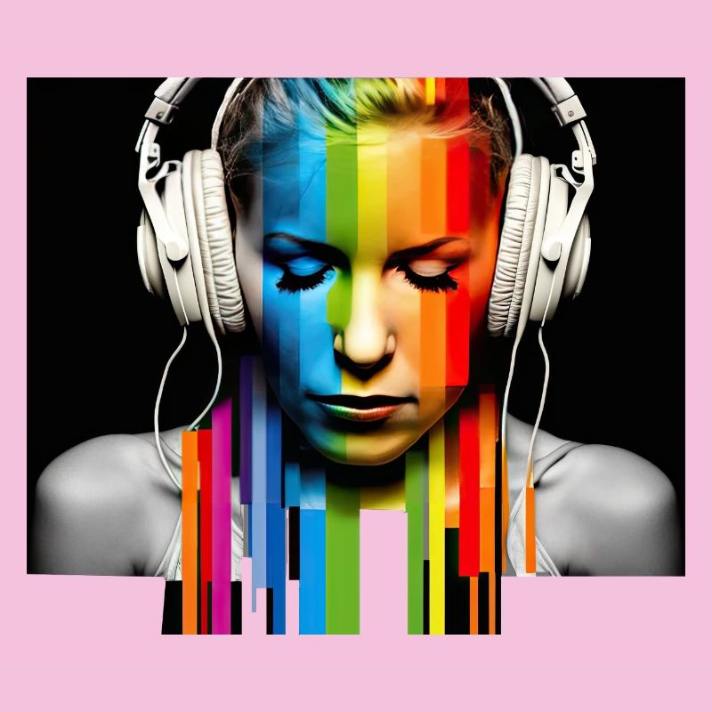 Rainbow Pulse: Kopfhörer-Porträt