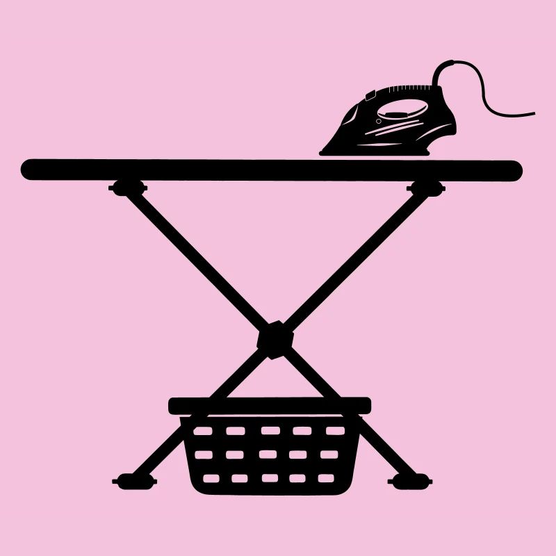 Srichplak en fer et panier à linge