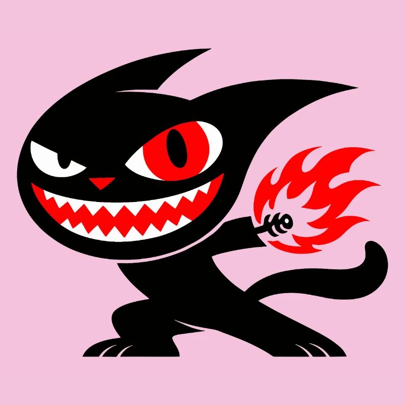 Creature on fire