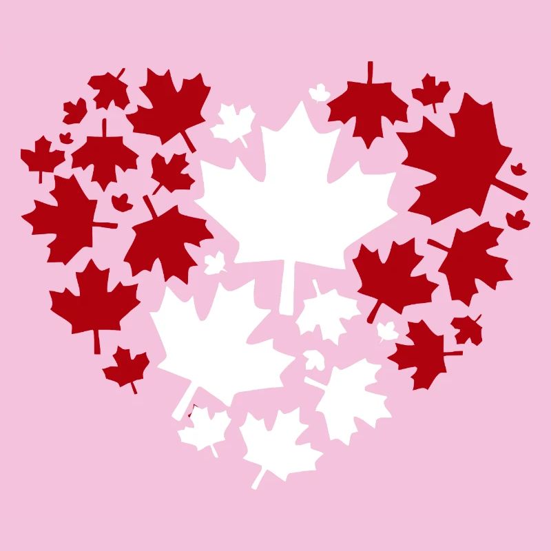 Maple Leaf Heart Pattern
