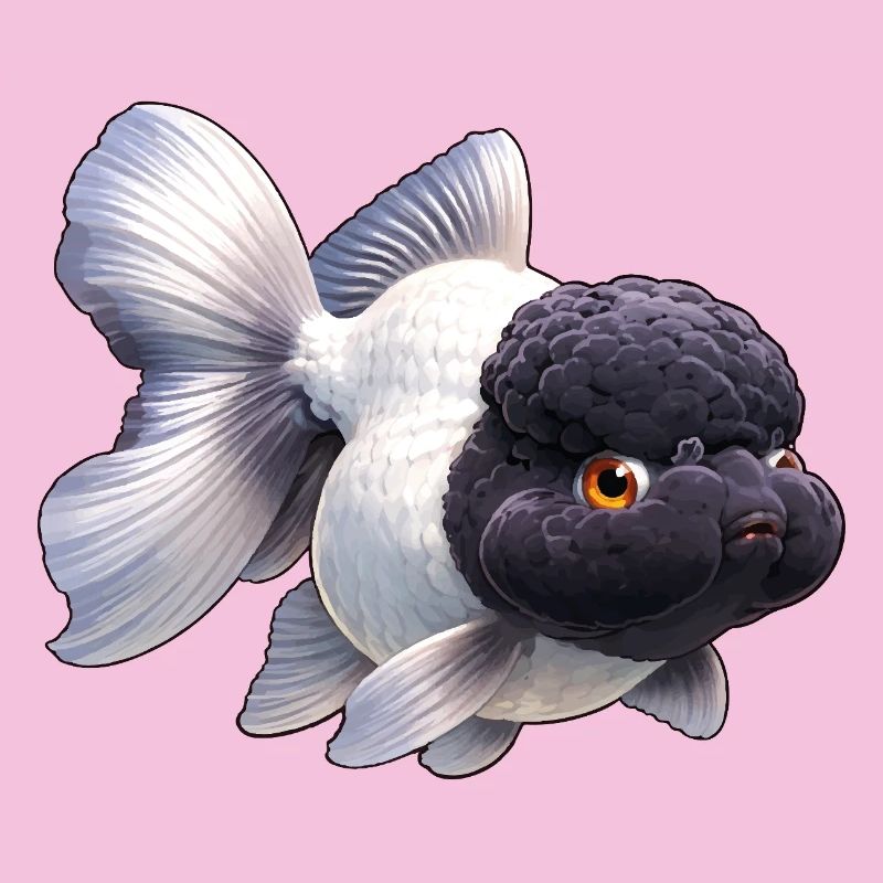 Black & White Oranda High Quality Goldfish