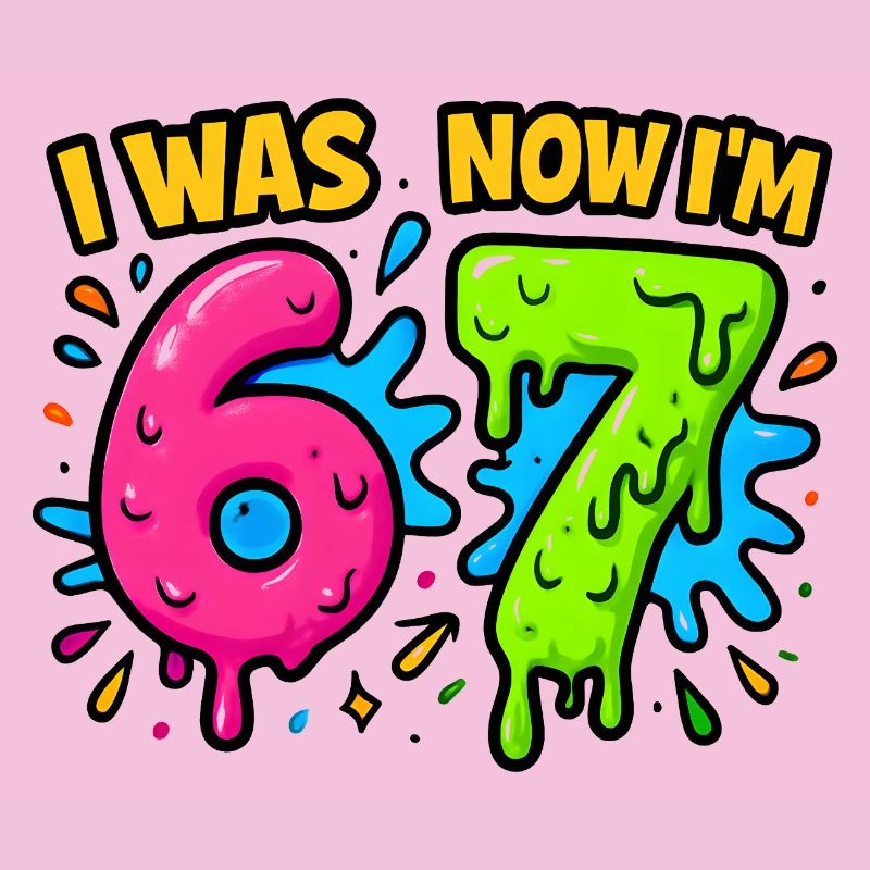 7. Geburtstag Kinder 67 Meme Humor Geschenkidee
