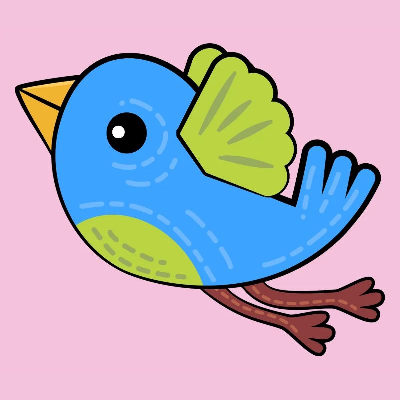 Kleiner Blauer Vogel