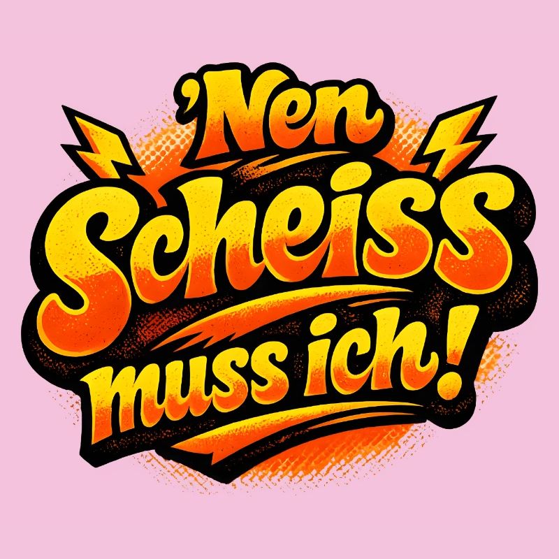 Nen Scheiss Muss ich retro comic