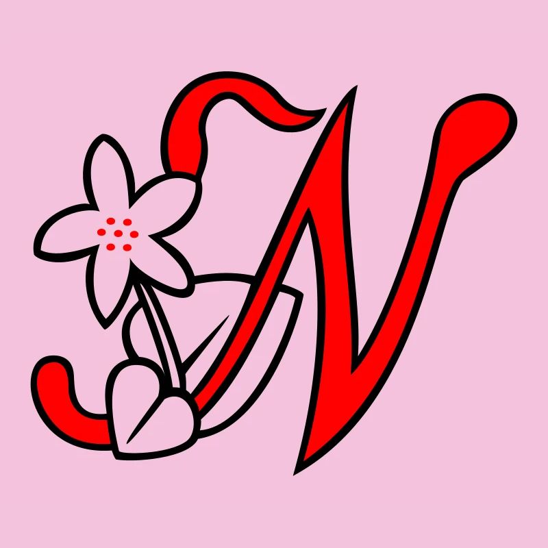 Buchstabe, Initiale, Blume