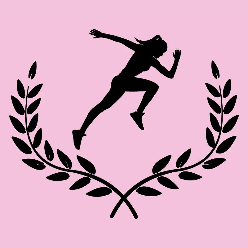Sprinter in laurel decoration