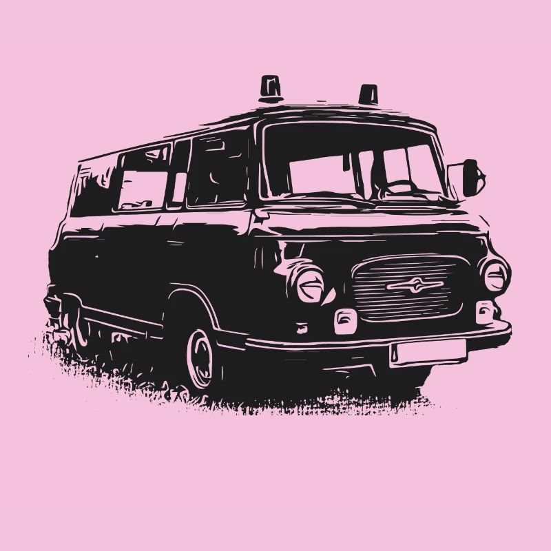 Barkas mit Blaulicht