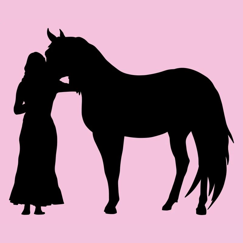 Frau mit Pferd