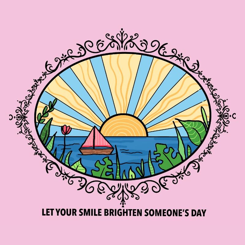 Sunset Landscape with Quote 