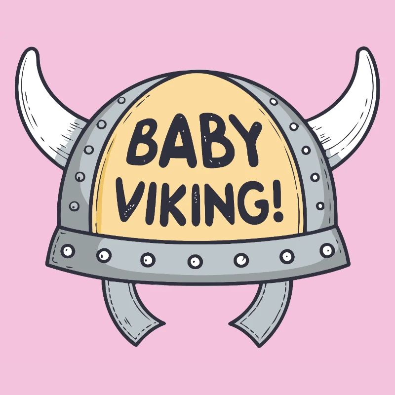 Viking Bébé Casque cornes blanches