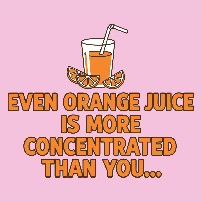 Concentration de jus d’orange, drôle de dicton.