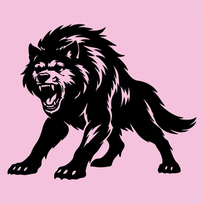 Silhouette de loup