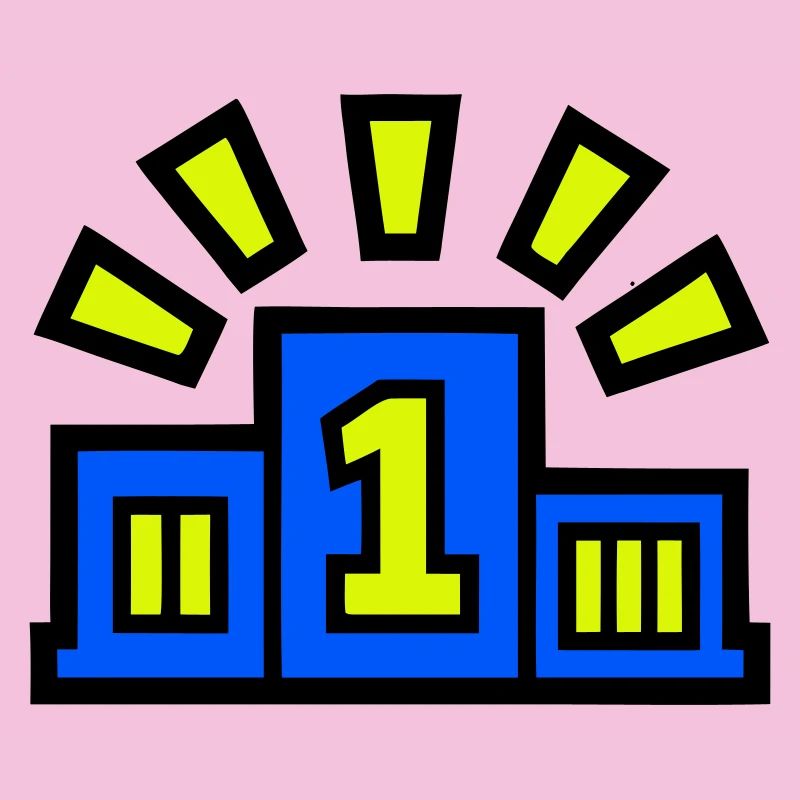 Sieger Podest Platz 1 Champion