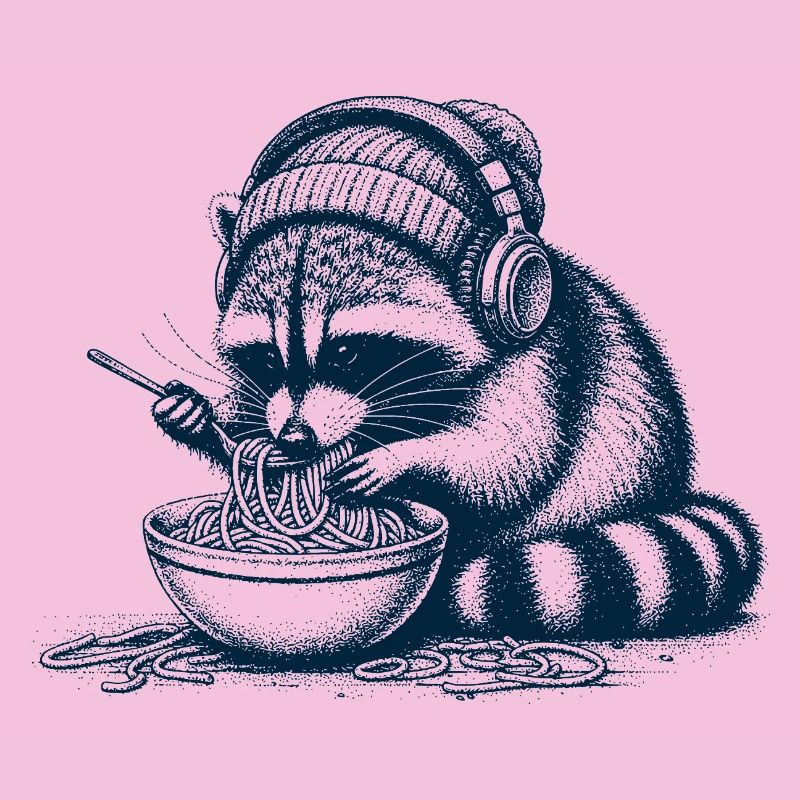 Spaghetti Waschbär