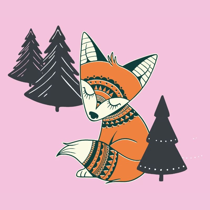 Magical forest fox