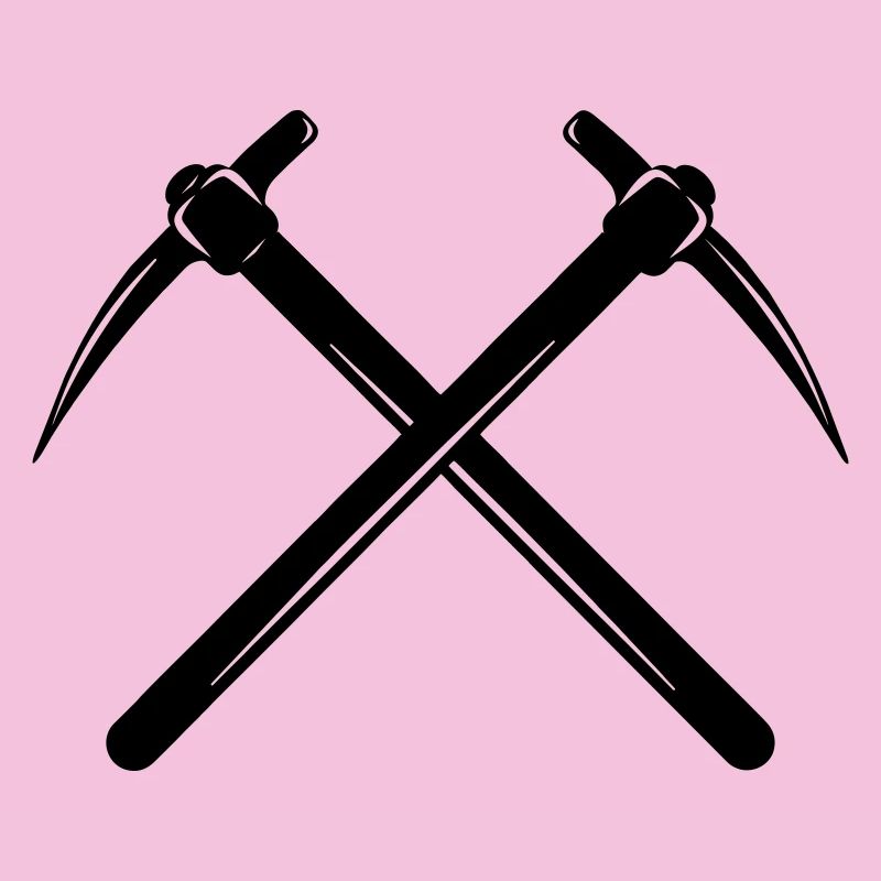 Deux pioches croisées