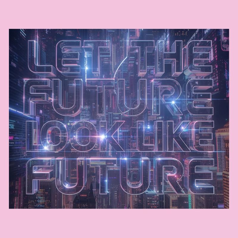 Typographie Neon Future