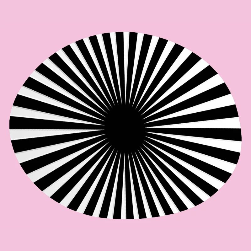 Black and white circular spokes
