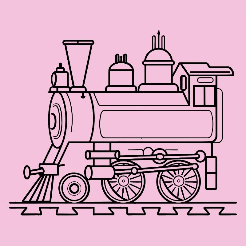 Eisenbahn Comic Stil
