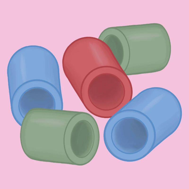 Capsules de couleur abstraites perles de repassage