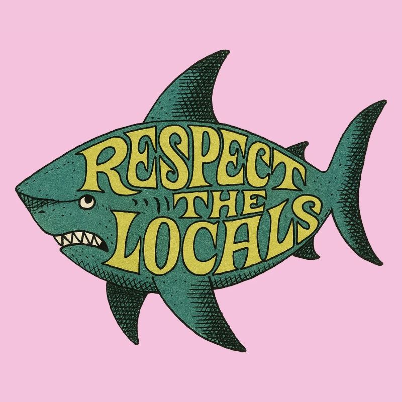 Respect the Locals Fish Tee