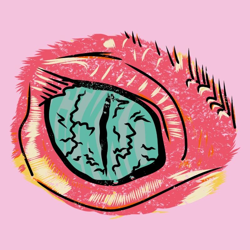 Conjonctivite dans le style pop art