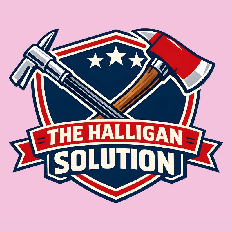 Graphisme de bouclier de solution Halligan