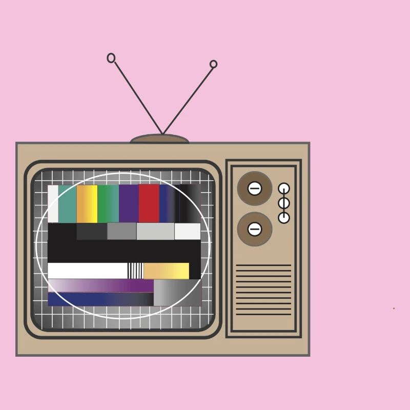 Retro TV Testbild Muster