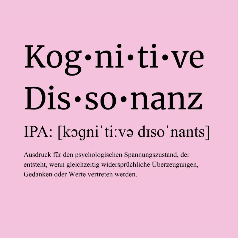 Dissonance cognitive