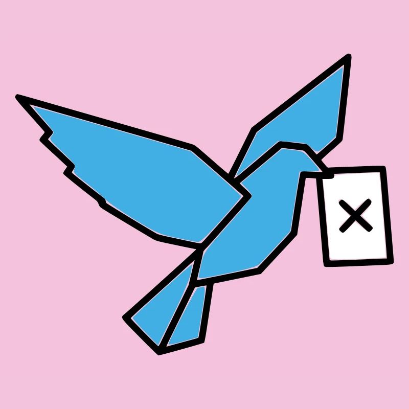 Brieftaube Wahlzettel Vogel Bunt