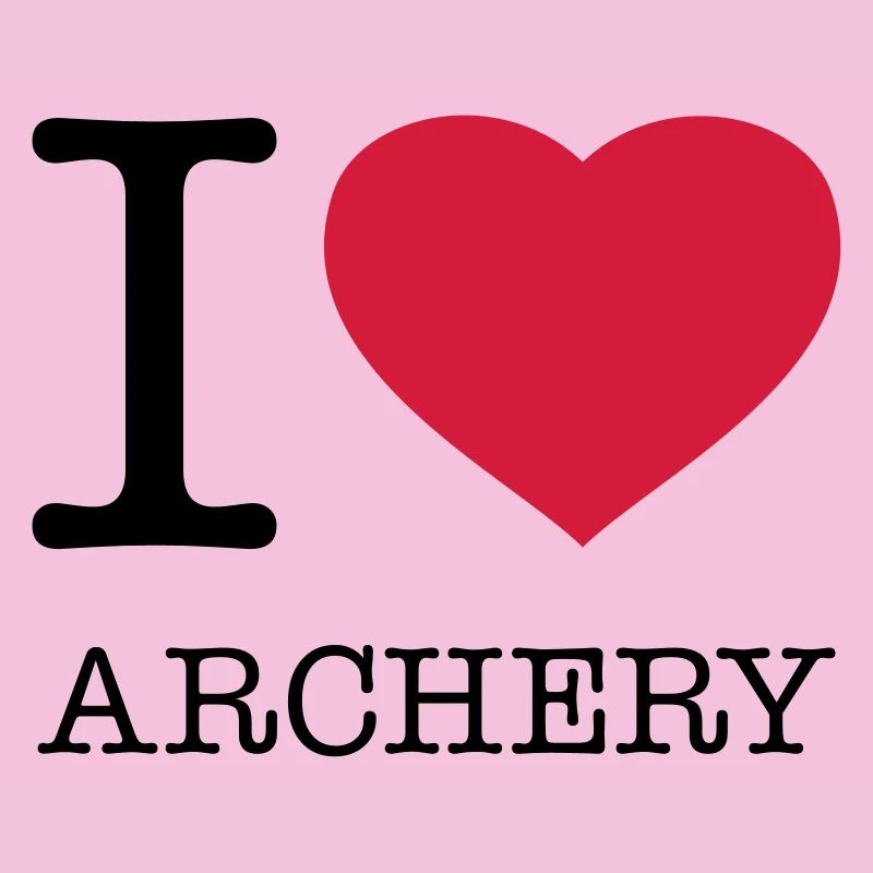 I LOVE ARCHERY Bogenschießen Pfeil und Bogen