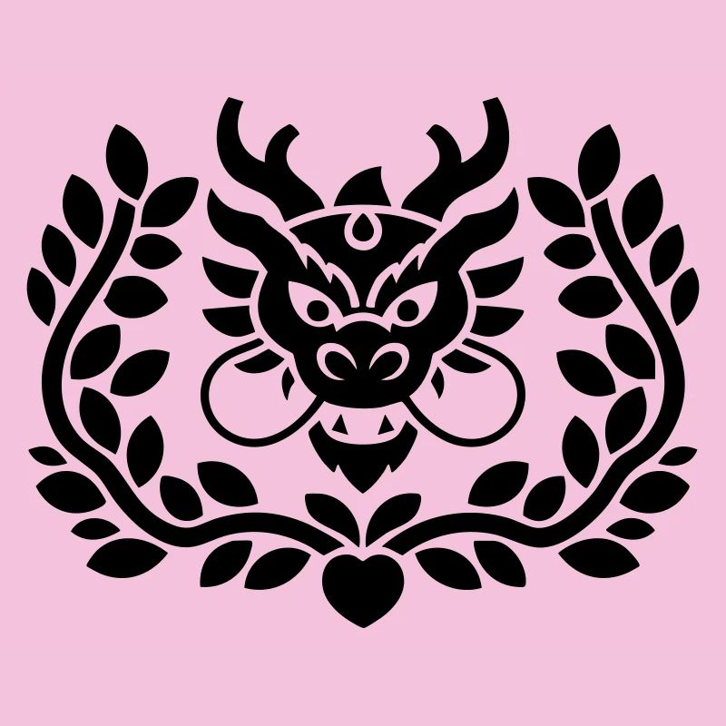 Drachen-Emblem-Wappen